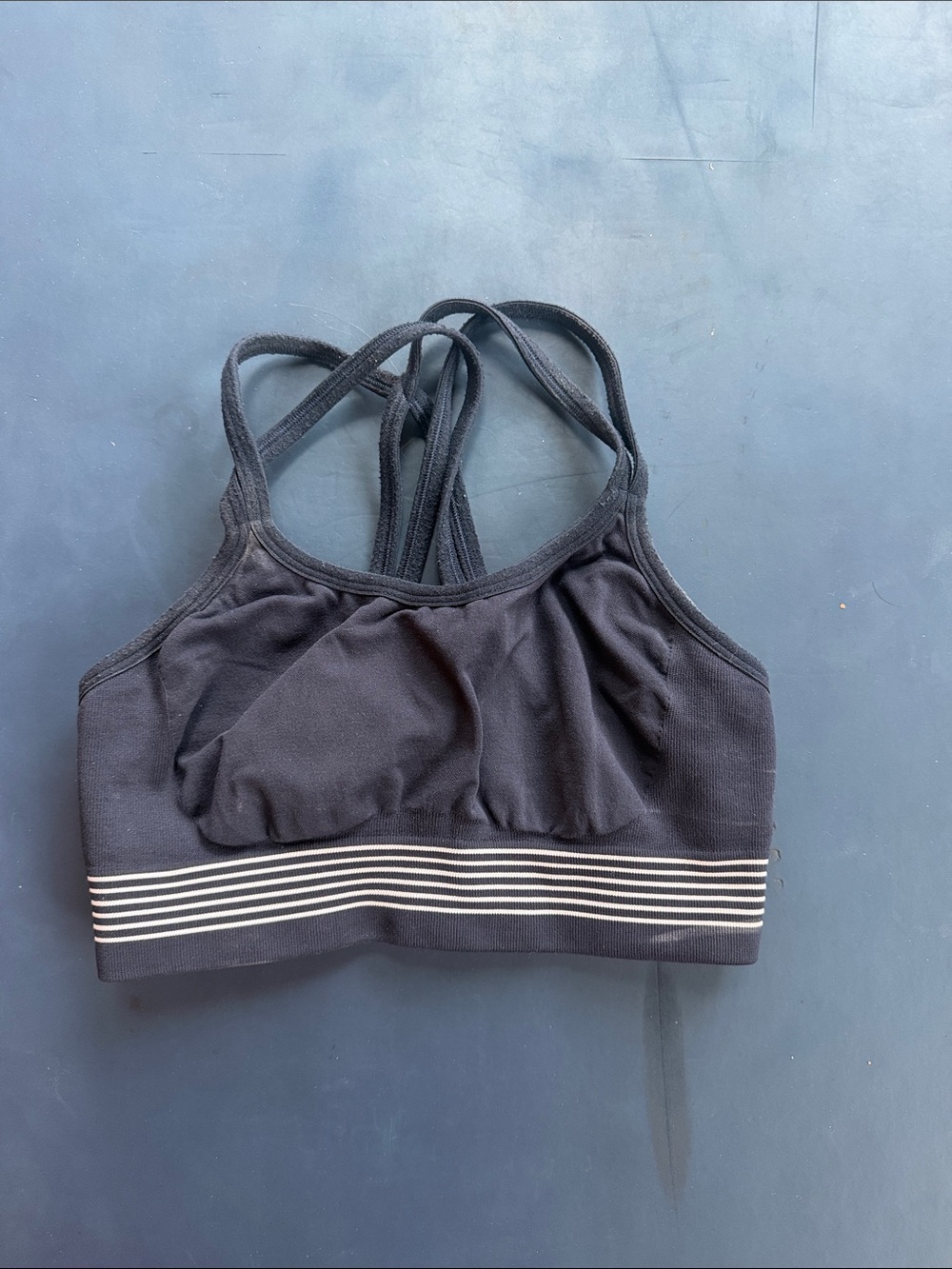 LNDR Seamless Strappy Sports Bra - Navy